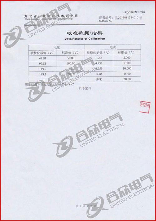 發(fā)電機轉(zhuǎn)子交流阻抗測試儀證書